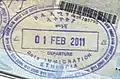 Exit stamp issued at Addis Ababa Bole International Airport in an Israeli passport