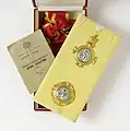 The Imperial Ethiopian Order of the Holy Trinity, awarded to Drees by Emperor Haile Selassie during his state visit to the Netherlands on 3rd November 1954.