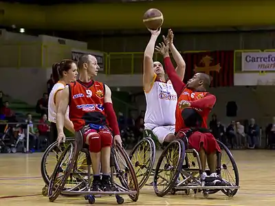 Image 13Image from the first pool tour of the Euroleague wheelchair basketball competition, 9 March 2012