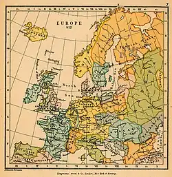 Europe in 912