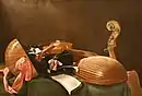 Still Life of Musical Instruments (ca. 1670) oil on canvas, Accademia Carrara, Bergamo