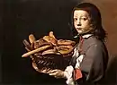 Boy with a Basket of Bread (ca. 1655–1665)