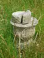 The base of an old sundial