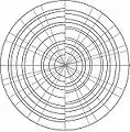 Feed-Drum, first map with 13 diameters and 8 nodal circles