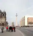 Easter Sunday, 1988, Fernsehturmcode: deu promoted to code: de  and Palace of the Republic