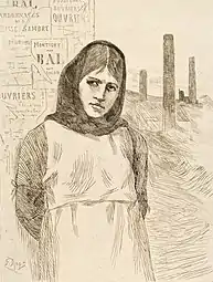 The Strike (1876) etching, drypoint (19.8 x 15.2&nbsp;cm) Michael C. Carlos Museum, Emory University, Atlanta