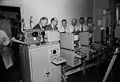 Fernseh GmbH Telecine with a Pantason 16 mm film projector in 1956