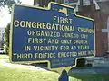 First Congregational Church Historical Marker, June 2011