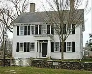 The First (or Old) Methodist Meeting House was originally built in another location in 1825, and moved to its current location in 1839 and a new front section was added.