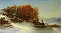 First Snow Along the Hudson River, 1859