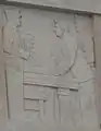 One of the many sculpted panels