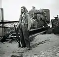 A Druze IDF soldier guarding a mobile power station with a Mauser Kar. 98k rifle (13/5/1949)