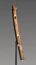Bone flute, 35,000-40,000 years old. Landesmuseum Württemberg