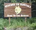 Welcome sign
