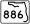 State Road 886 marker