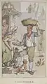 "Flounders: Selling fish" from Rowlandson's Characteristic Sketches of the Lower Orders, 1820