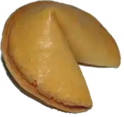 A fortune cookie.