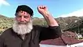 Fragkos, a personage from the film, at Paleia Roumata (Crete)