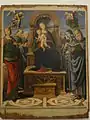 Madonna and child with saints and angels (1516) Treasure Museum, Assisi