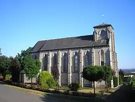 The church in Tessé-Froulay