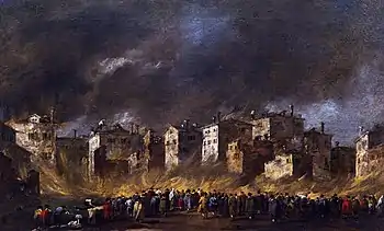 Fire in the Oil Depot in San Marcuola (1789)