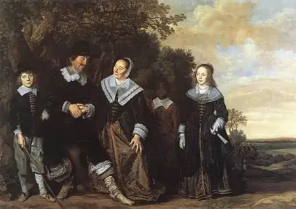 Family Group in a Landscape by Frans Hals