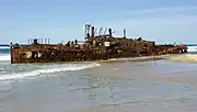 The hulk of Maheno in 2007