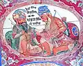 Fresco of Kharag Singh (left) and Naina Singh (right) from Gurdwara Baba Atal
