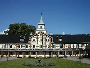Frogner Manor in Oslo, timber-framed building 1750, extended 1790.