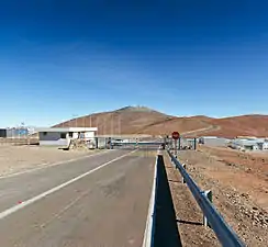 Main entrance of the Paranal Observatory.
