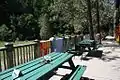 Front porch of main lodge