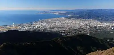 Fuji City from the peak