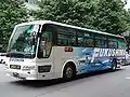 KL-MS86MP intercity bus on the Kōriyama to Sendai route