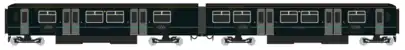 drawing of a Class 150 in GWR livery