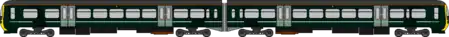 drawing of a Class 165 in GWR livery