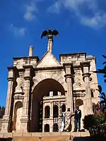 bronze eagle statue