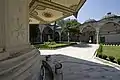 Gazi Ahmet Pasa Mosque courtyard with ablutions fountain