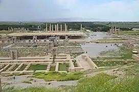 A general view of the ruins at Persepolis.