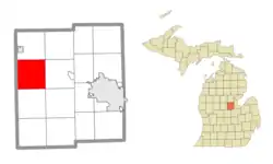 Location within Midland County