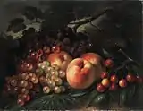 Peaches, Grapes and Cherries, c. 1860-1870, Brooklyn Museum of Art