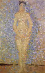 Poseuse debout, de face (study)
