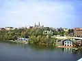 The campus over the Potomac River