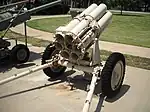 Nebelwerfer 41 rocket launcher, breech view.