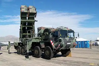 A German PATRIOT launcher.