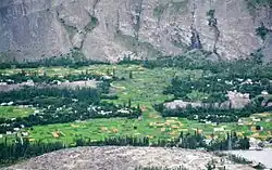 A beautiful view from Dongsa Rock View Point Kuro Ghanche []