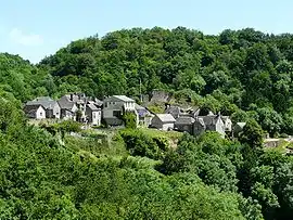 A general view of Gimel-les-Cascades