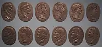 Giovanni Cavino Set of 1st 12 Roman emperors, Padua, c 1550