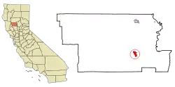 Location within Glenn County