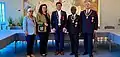 Christoph Glogger receiving the Royal Jubilee Medal