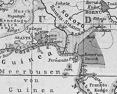 Adamawa Emirate in 1890 (upper right)
